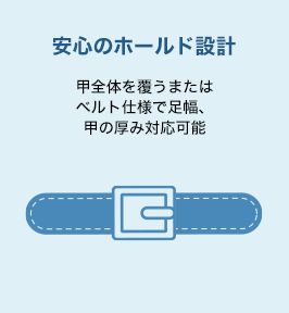 安心のホールド設計