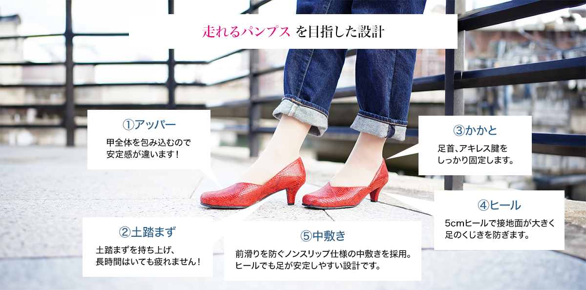 機能性パンプスShoebeltYUKI | トータルヘルスケア彩月福岡の中足骨骨